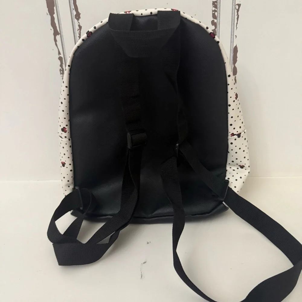Minnie Mouse RED Bow White Mini Backpack 9 in x 11 in Two Pockets Disney